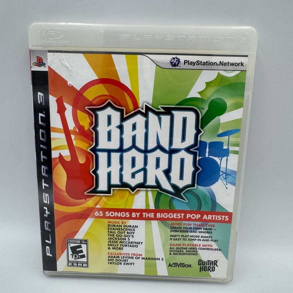 Band Hero PS3 2009 CIB‎ Tested Taylor Swift Music Game